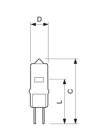 Philips Capsuleline 50W GY6.35 halogen bulb White